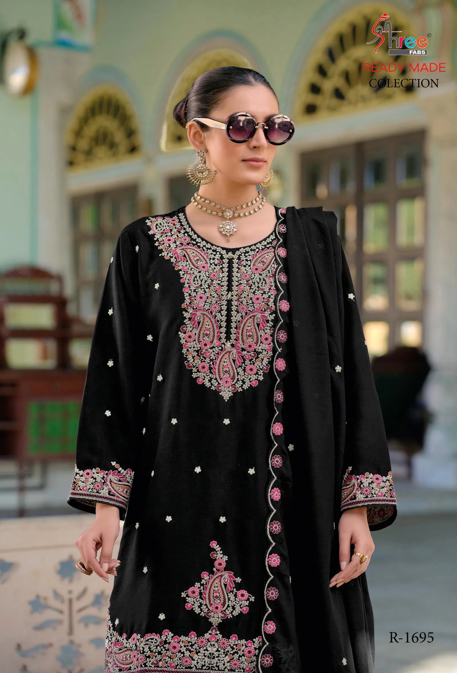 R 1695 By Shree Fabs Chinon Pakistani Readymade Suits Orders In India